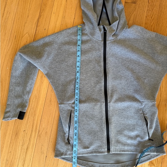 Athleta Gray and Black Hoodie sweatshirt jacket size S - Picture 6 of 7